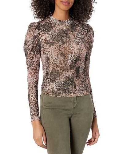 BB Dakota By Steve Madden All Meshed Up Top - Brown