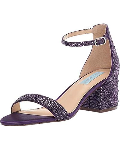 Betsey Johnson Mari Heeled Sandal - Purple