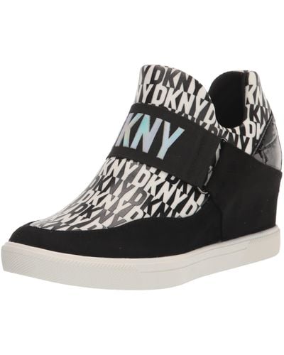 DKNY Everyday Comfortable Cosmos-wedge Sneaker - Black
