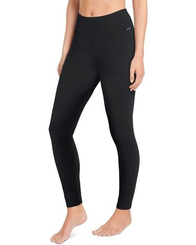 Jockey Womens Ankle With Wide Waistband Leggings - Black