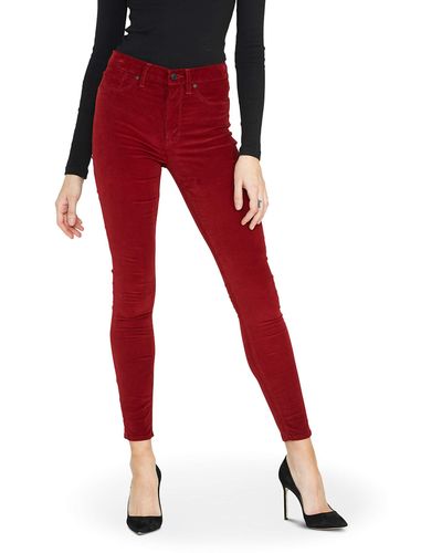 Hudson Jeans Jeans Barbara Hgh Wst Spr Skny Ankle - Red