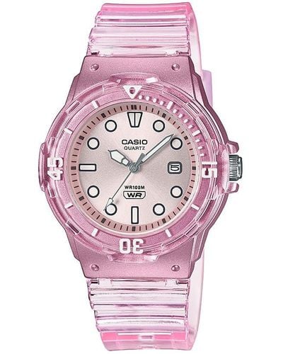 G-Shock 'dive Series' Quartz Transparent Resin Casual Watch Lrw-200hs-4evcf - Pink