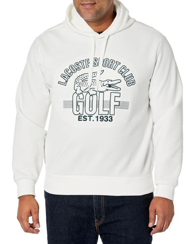 Lacoste Graphic Golf Hoodie - Gray