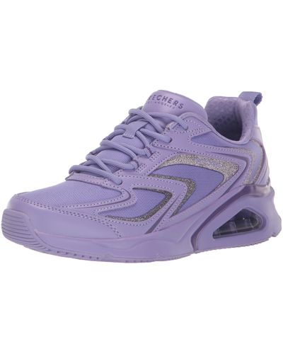 Skechers Womens Tres-air Uno-glimm-airysneaker - Purple