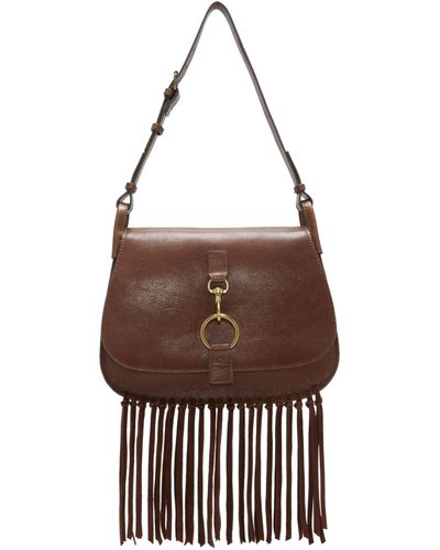 Lucky Brand Kate Leather Shoulder - Brown