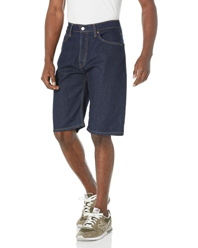 Levi's 569 Loose Straight Denim Shorts - Blue