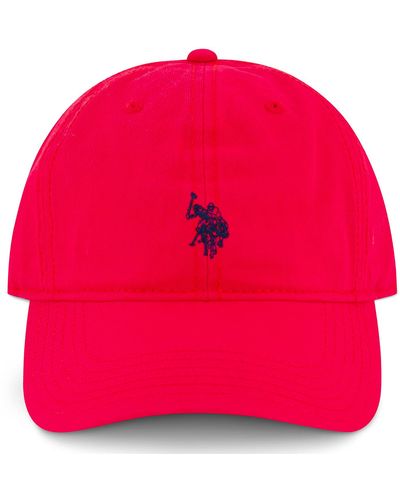 U.S. POLO ASSN. Concept One Cotton Adjustable Curved Brim Baseball Cap With Embroidered Small Pony Logo