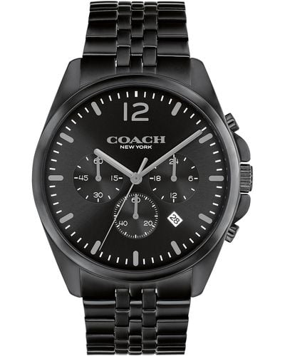 COACH Greyson Versatile Watch | Functional Elegance | Stylish Timepiece For Everyday Wear | Water Resistant - Black