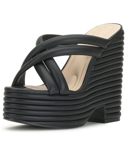 Jessica Simpson Citlali Platform Wedge Sandal - Black