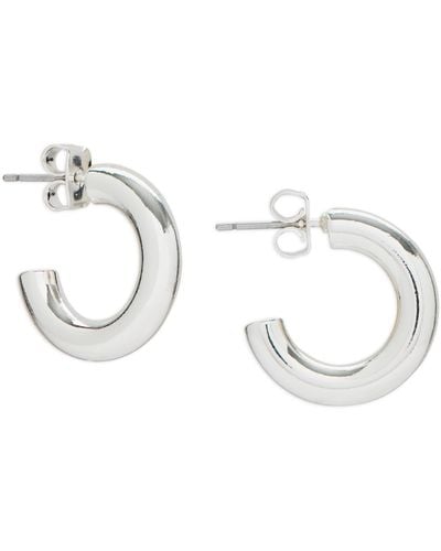 Lucky Brand Tone High Shine Small Hoop Earrings - Metallic