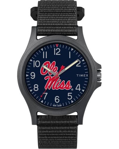Timex Collegiate Pride 40mm Watch – Ole Miss Rebels With Black Fastwrap - Multicolor