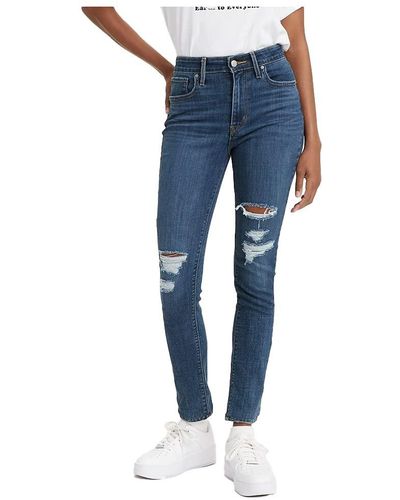 Levi's Plus-size 721 High Rise Skinny Jeans - Blue