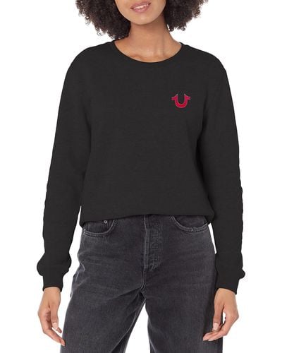 True Religion Heritage Buddha Pullover Sweater - Black