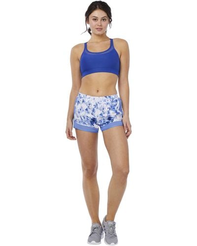 Juicy Couture Printed Woven Run Short - Blue