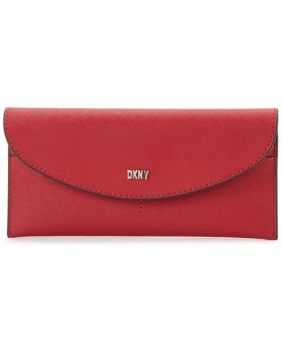 DKNY Casual Phoenix Flap Classic Wallet - Red