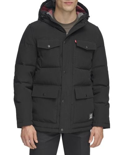 Levi's Arctic Cloth Quilted Performance Parka - Black