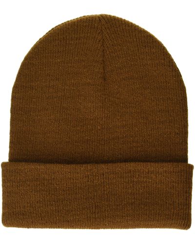 Amazon Essentials Adults' Rib-knit Cuffed Beanie - Brown