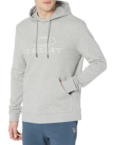 Oakley Woven Bark Pull Over Hoodie - Gray