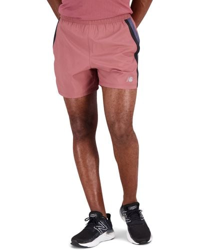 New Balance 5 Accelerate Shorts - Red