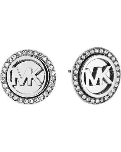 Michael Kors Pave Stud Earrings - Metallic