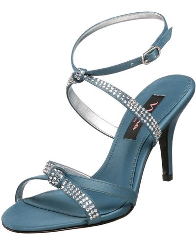 Nina Gencee Ankle-strap Sandal,teal,7 M Us - Blue