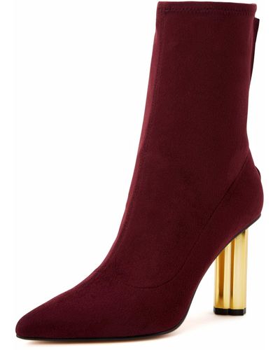 Katy Perry The Dellilah High Bootie Fashion Boot - Red
