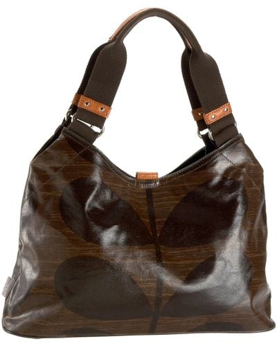 Orla Kiely Classic Shoulder Bag,bark,one Size - Brown