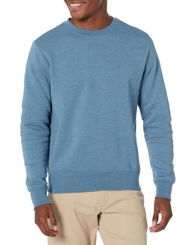 Dockers Regular Fit Long Sleeve Crewneck Sweatshirt, - Blue