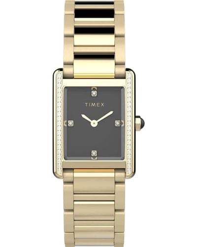 Timex Gold-tone Bracelet Black Dial Gold-tone - Metallic