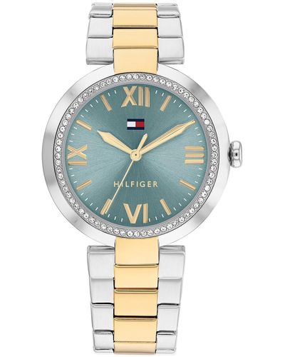 Tommy Hilfiger Stainless Steel Watch: Timeless Elegance With Roman Numerals - Blue
