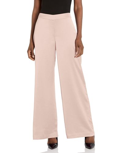 Trina Turk Wide Leg Satin Pant - Pink