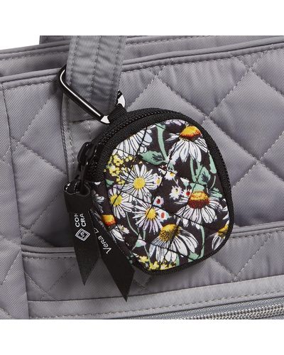Vera Bradley Cotton Bag Charm For Airpods - Gray