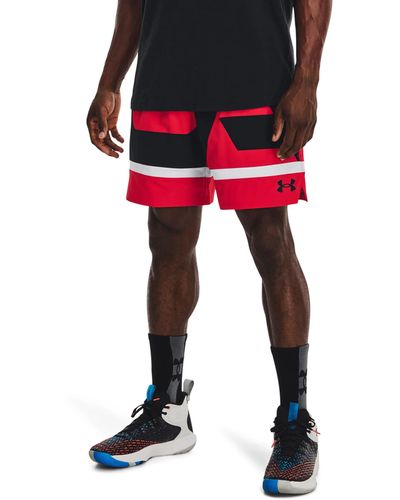 Under Armour Armor Baseline Woven 7" Shorts - Red