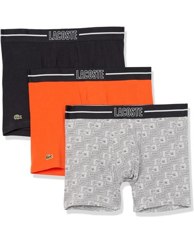 Lacoste 3-pack Cotton Stretch Boxer Brief - Gray