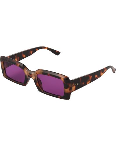 French Connection Hermione Rectangle Sunglasses - Purple