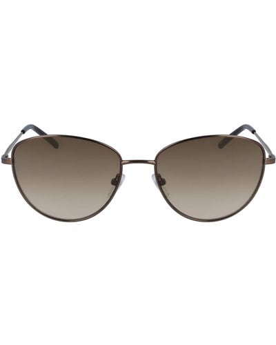 DKNY Dk103s Cat-eye Sunglasses - Brown