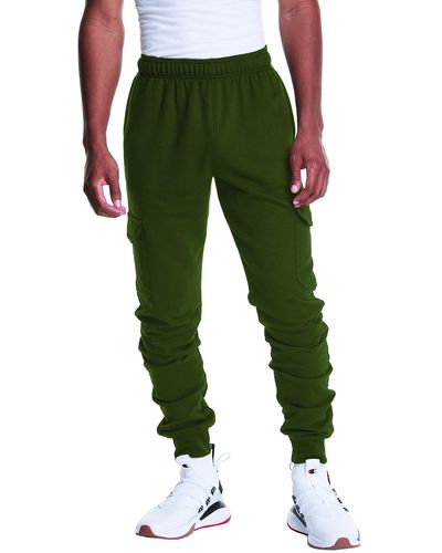 Champion Mens Powerblend Cargo Jogger Sweatpants - Green