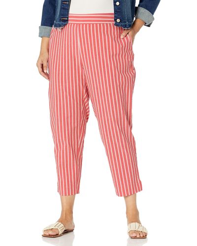 Rachel Roy Plus Size Paolo Skinny Pant - Red