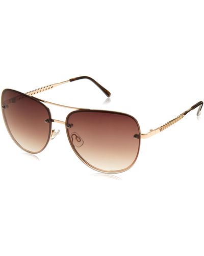 Vince Camuto Vc954 Stylish Uv Protective Metal Aviator Sunglasses For Luxe Gifts 61 Mm - Black