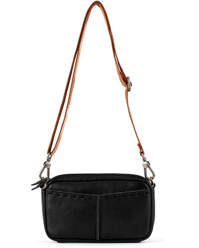 The Sak Peace and Love Black Leather Shoulder Bag Listed By Brittany G. -  Tradesy | Leather shoulder bag, Bags, Black leather purse