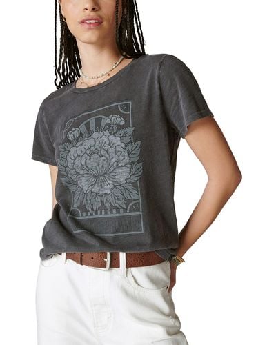 Lucky Brand Women's Lucky Los Angeles Graphic T-shirt In Grey