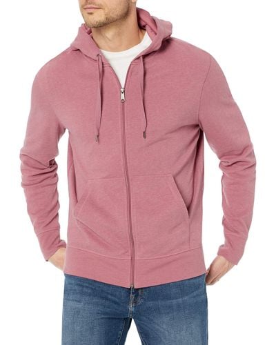 Amazon Essentials Lightweight French Terry Full-zip Hooded Sweatshirt - Pink