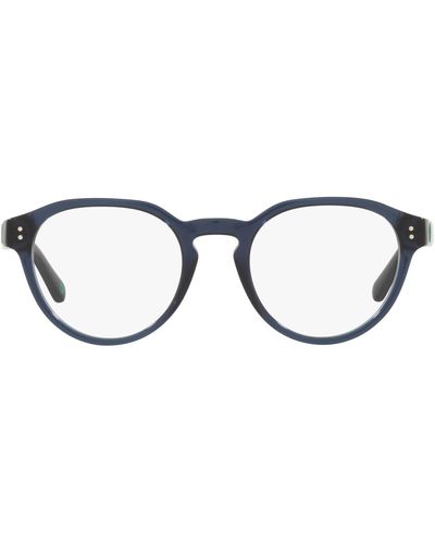 Polo Ralph Lauren S Ph2233 Round Prescription Eyewear Frames - Black