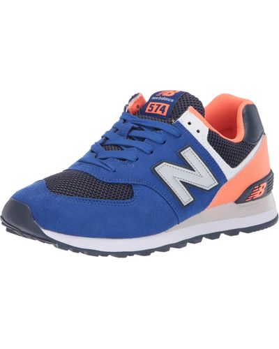 New Balance 574 V2 Pebbled Sport Sneaker - Blue