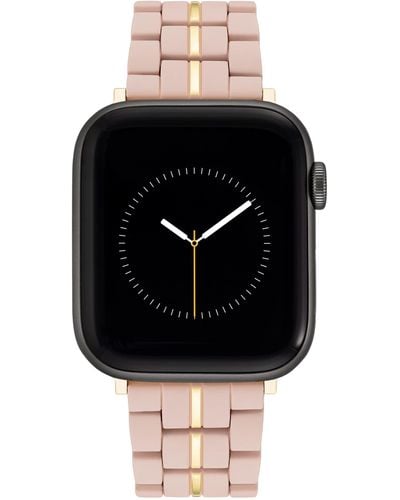 Nine West Modisches gummiertes Armband für Apple Watch - Schwarz