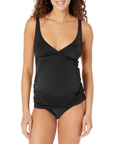 Amazon Essentials Maternity Tankini Swim Top - Black
