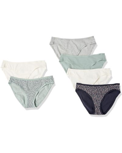 Amazon Essentials Cotton Bikini Brief Underwear - Gray