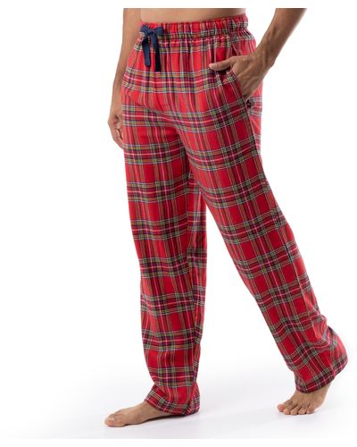 Izod Woven Flannel Sleep Pant - Red