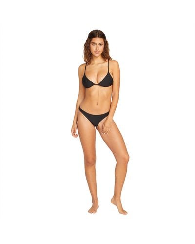 Volcom Standard Simply Seamless Triangle Swimsuit Bikini Top - Multicolor