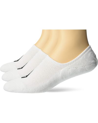 Volcom Mens No Show Stone 3-pack Socks - White
